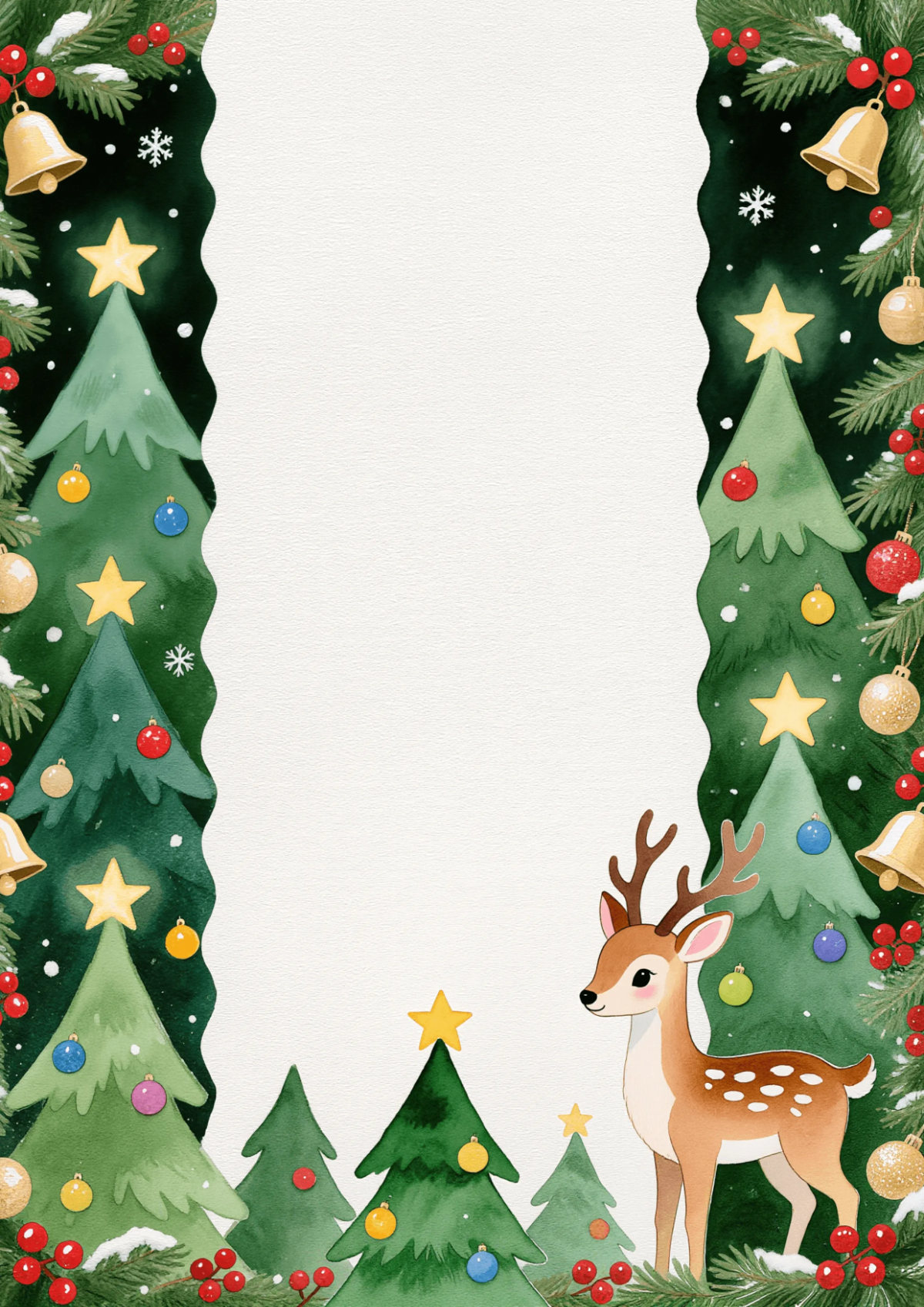 Free Cute Christmas Border Template to Edit Online