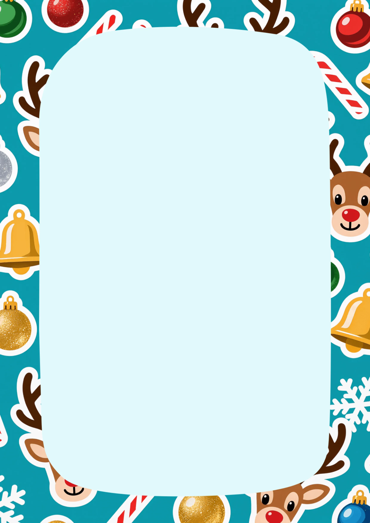 Free Joyful Christmas Border Template to Edit Online