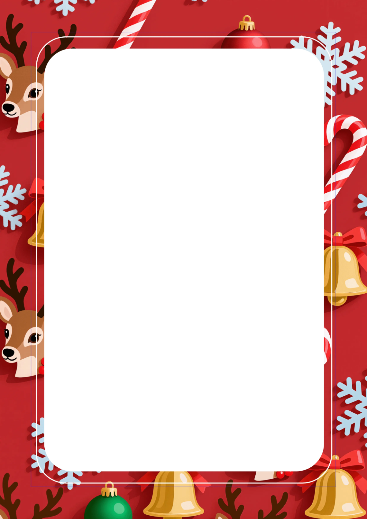 Free Holly Christmas Border Template to Edit Online