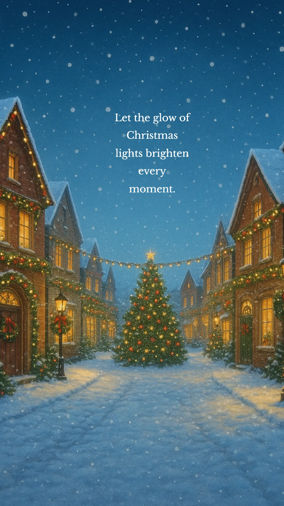 Festive Lights Mobile Wallpaper Template