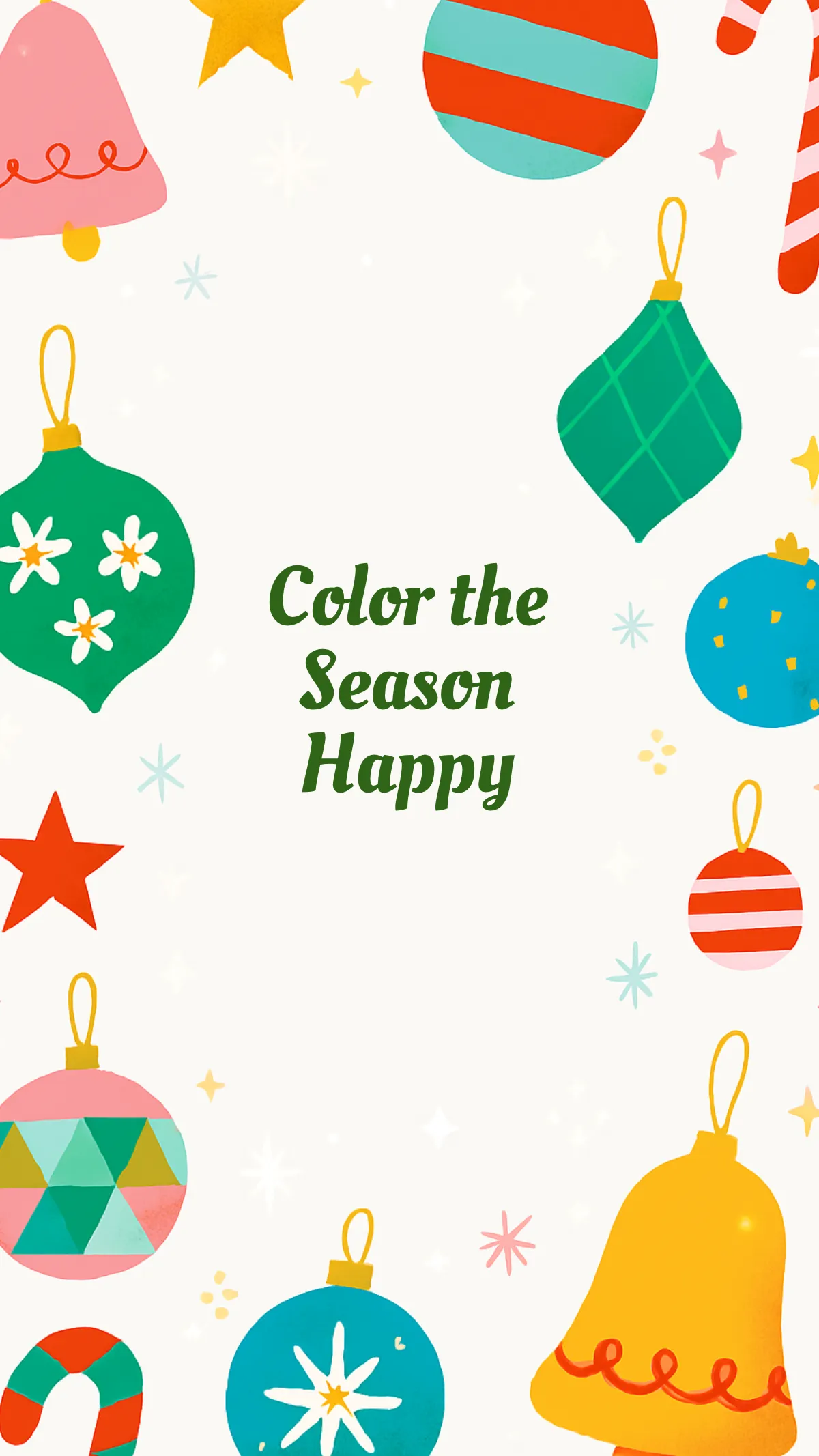 Free Colorful Ornament Mobile Wallpaper Template to Edit Online
