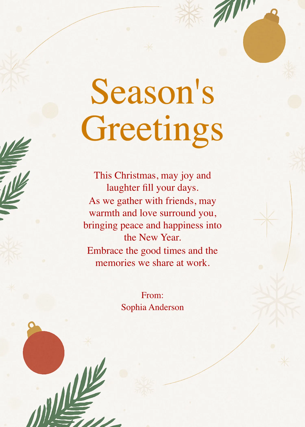 Free Colleague Christmas Wishes Template to Edit Online Free Colleague Christmas Wishes Template to Edit Online