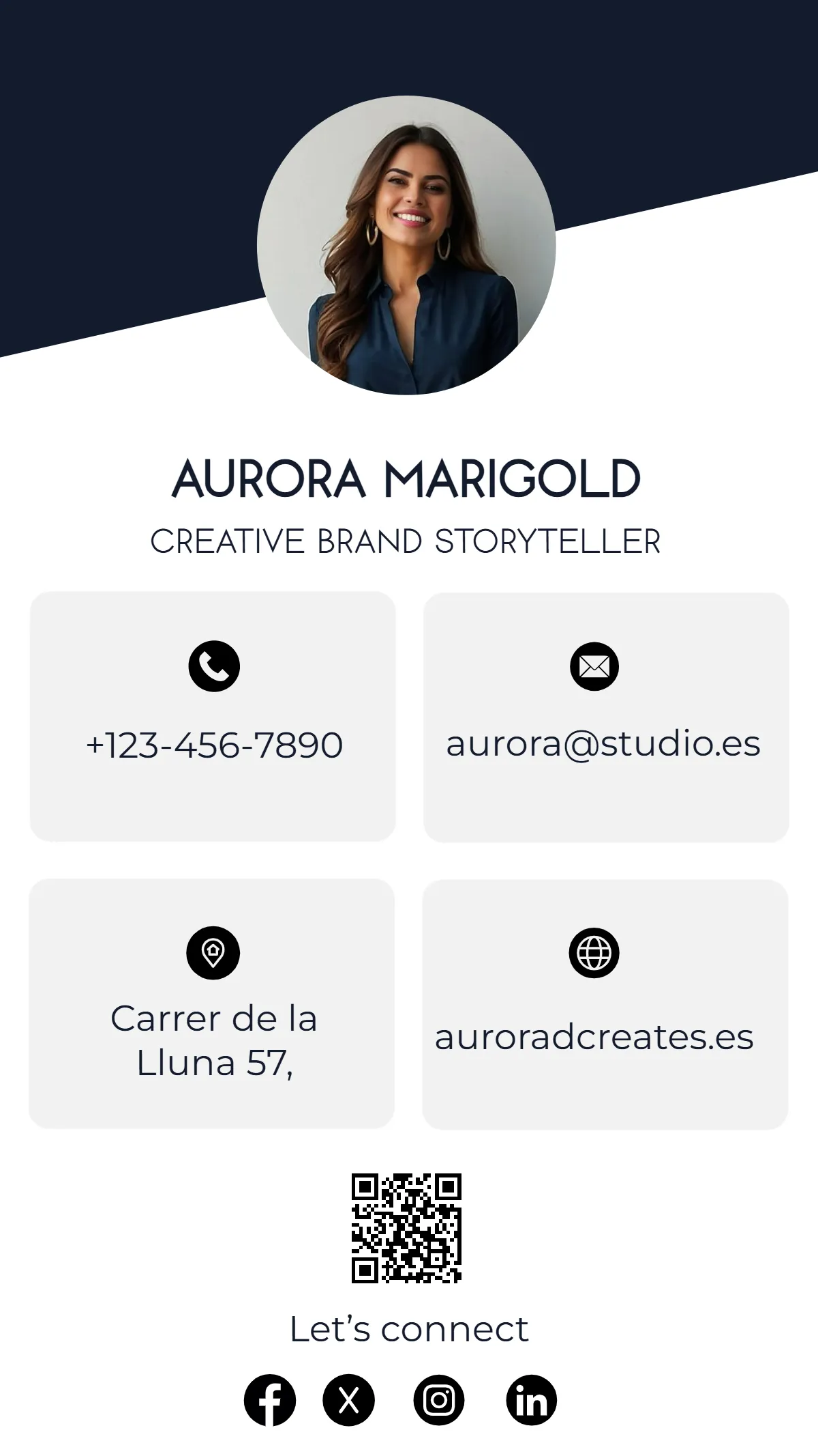 Creative vCard QR Template