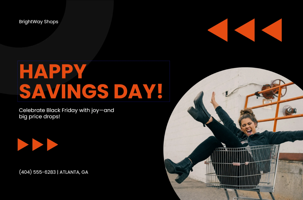 Free Happy Black Friday Banner Template to Edit Online