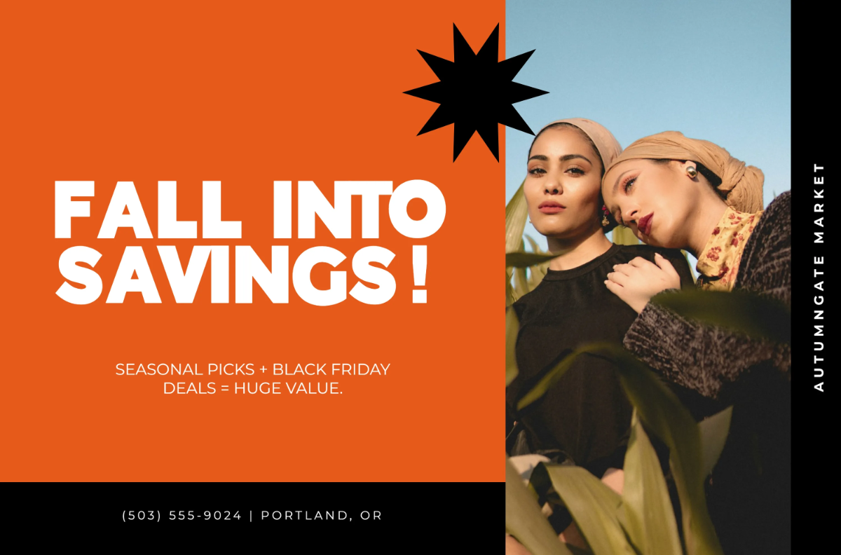 Free Fall Black Friday Banner Template to Edit Online