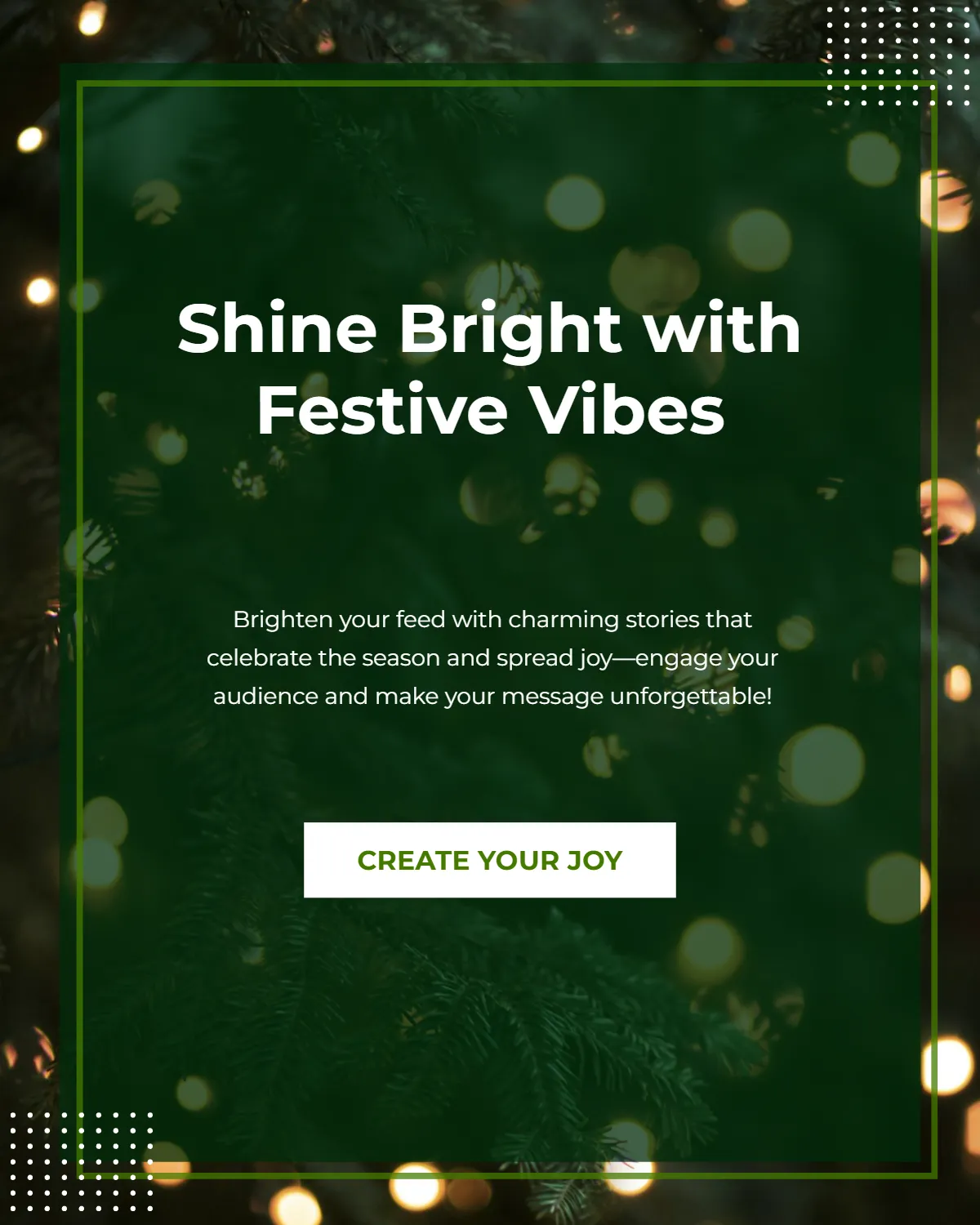 Free Merry & Bright Instagram Post Template to Edit Online Free Merry & Bright Instagram Post Template to Edit Online