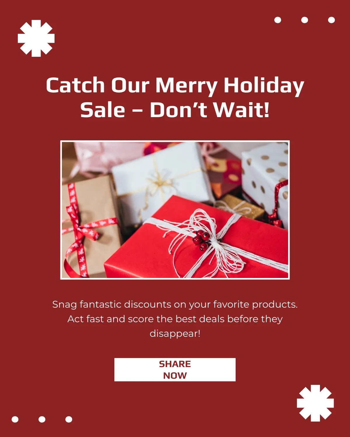 Free Christmas Deals Instagram Post Template to Edit Online