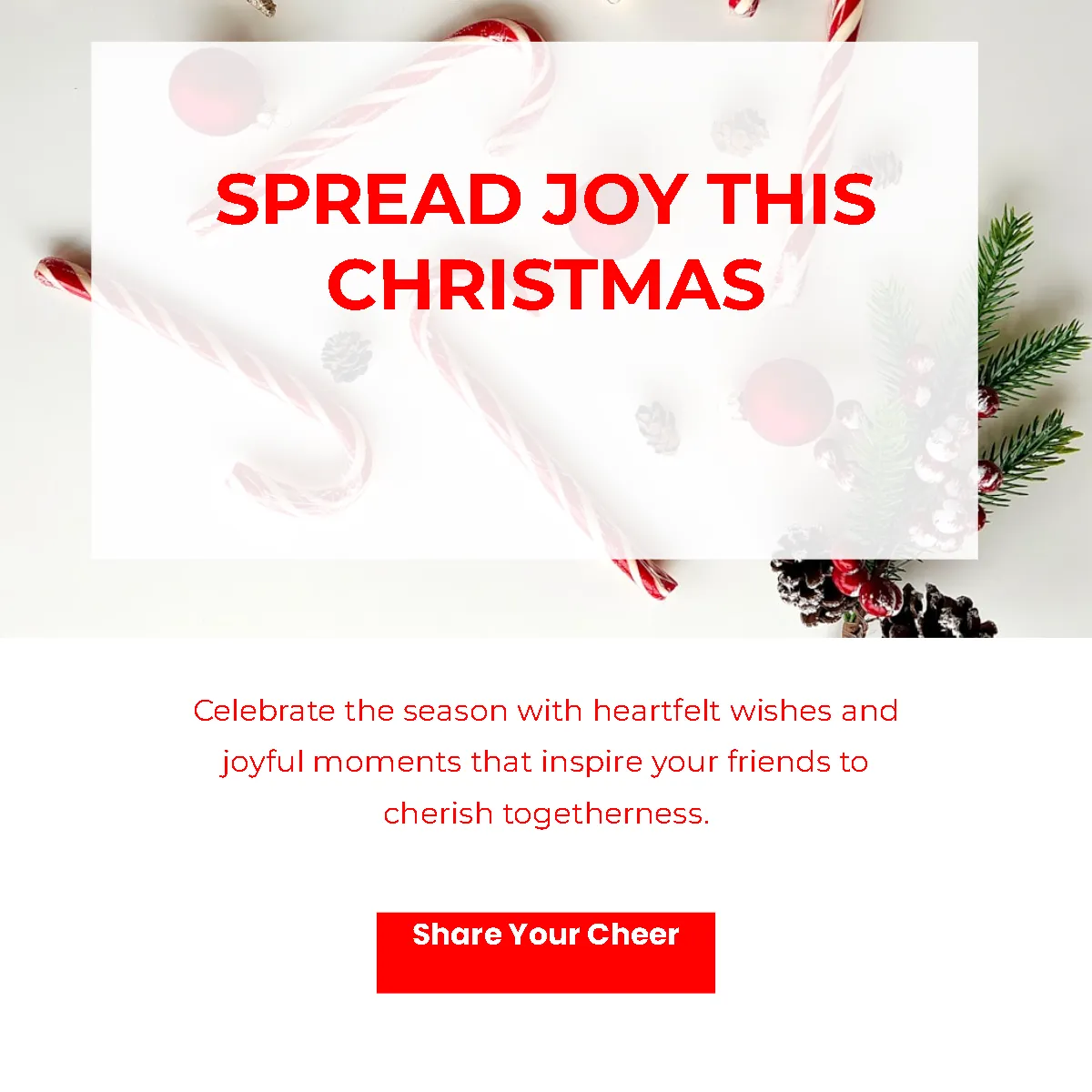 Free Crimson Joy Facebook Post Template to Edit Online