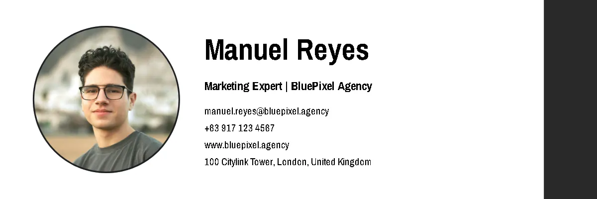 Free Blank Event Email Signature Template to Edit Online