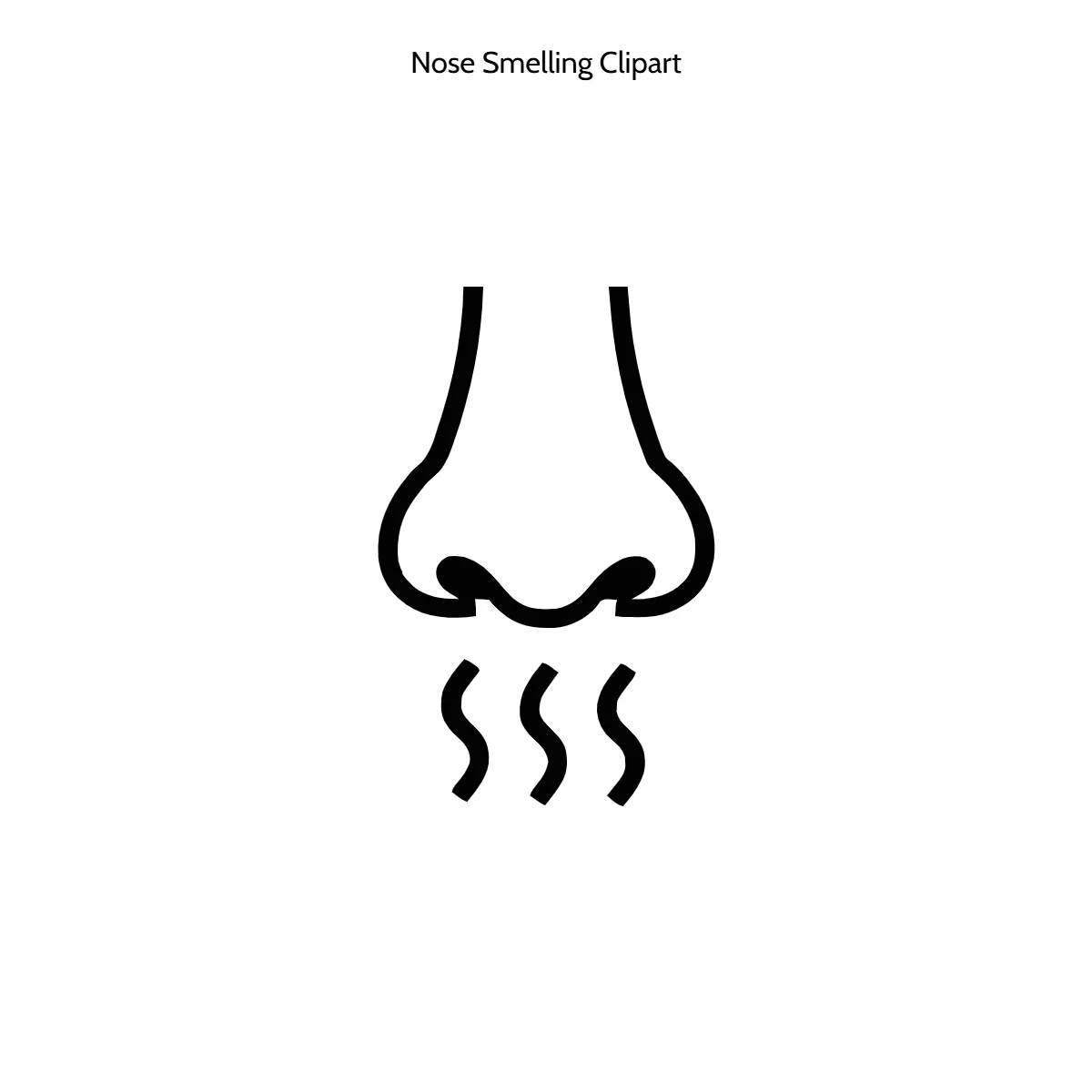 Free Nose Smelling Vector Clipart (PNG, SVG) to Edit Online