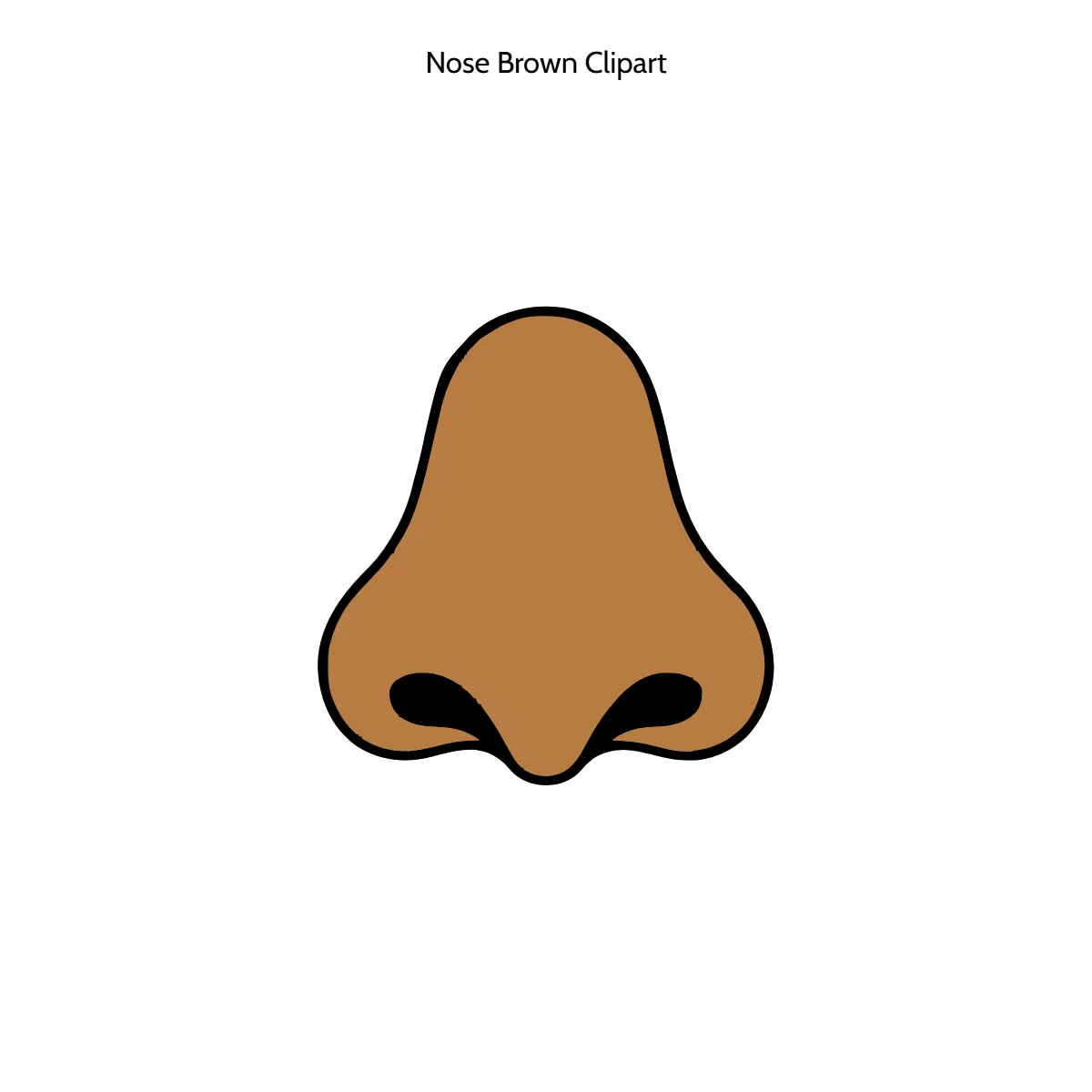 Free Nose Brown Vector Clipart (PNG, SVG) to Edit Online