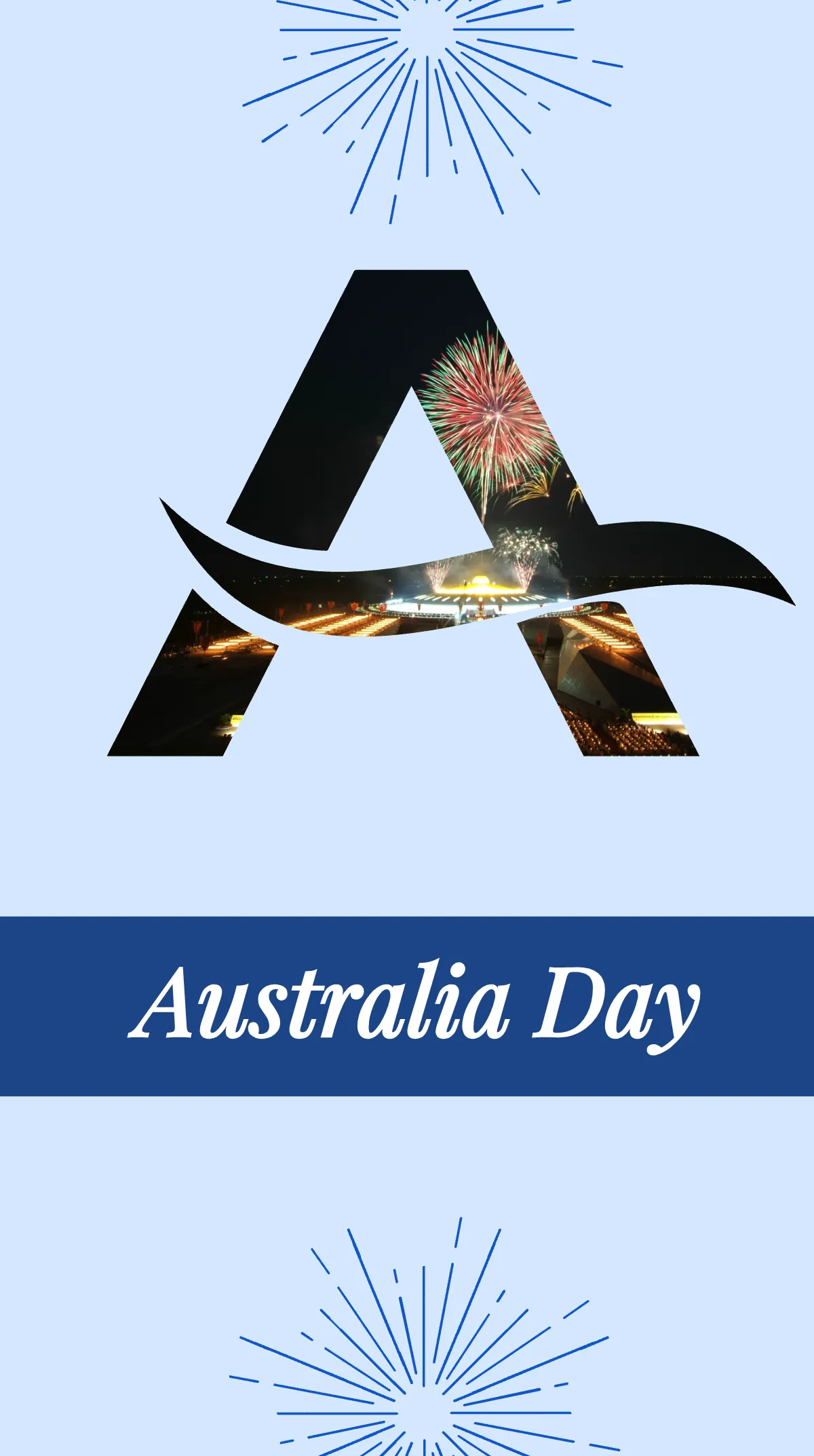 Free Australia Day Event Instagram Story Template to Edit Online
