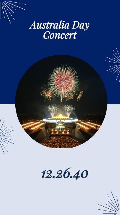 Free Australia Day Event Instagram Story Template to Edit Online