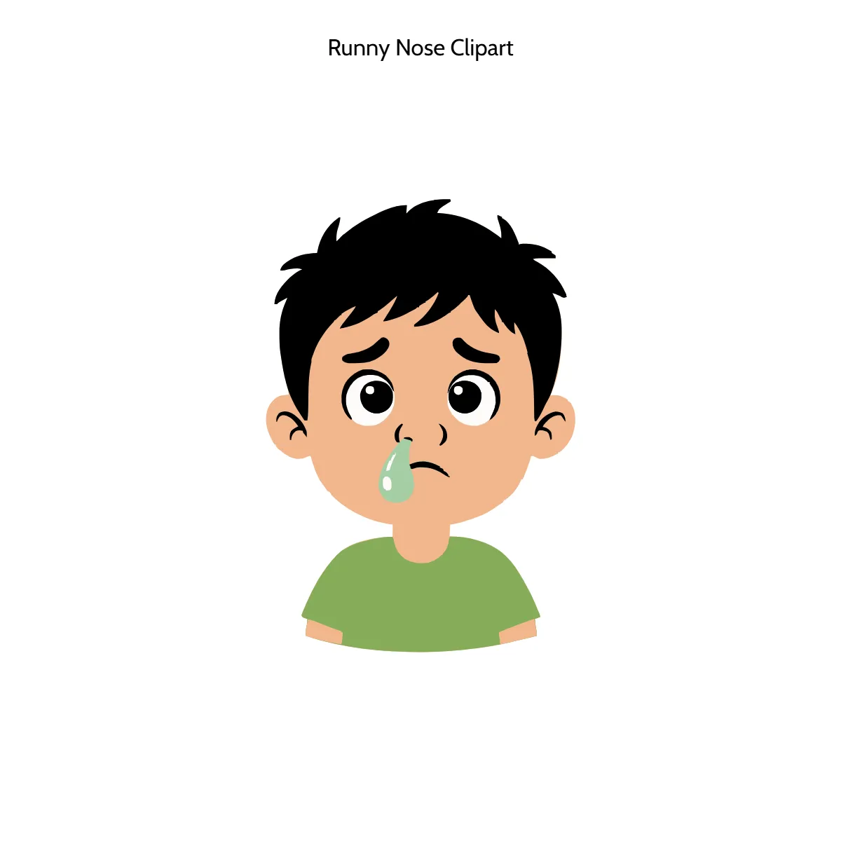 Free Runny Nose Vector Clipart (PNG, SVG) to Edit Online