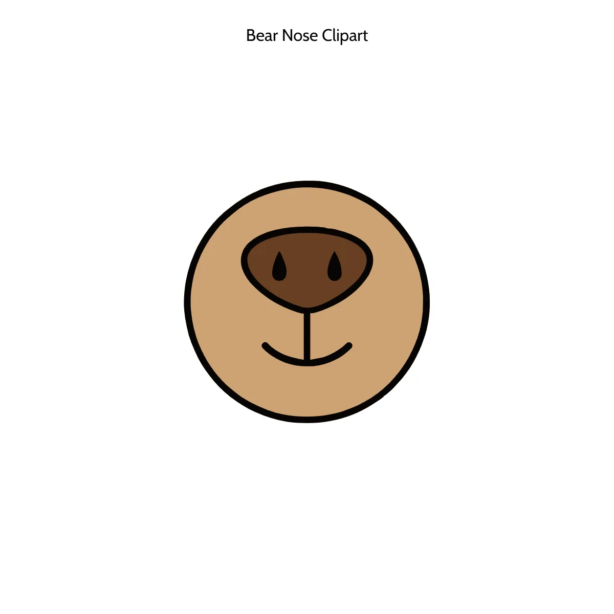Free Bear Nose Vector Clipart (PNG, SVG) to Edit Online