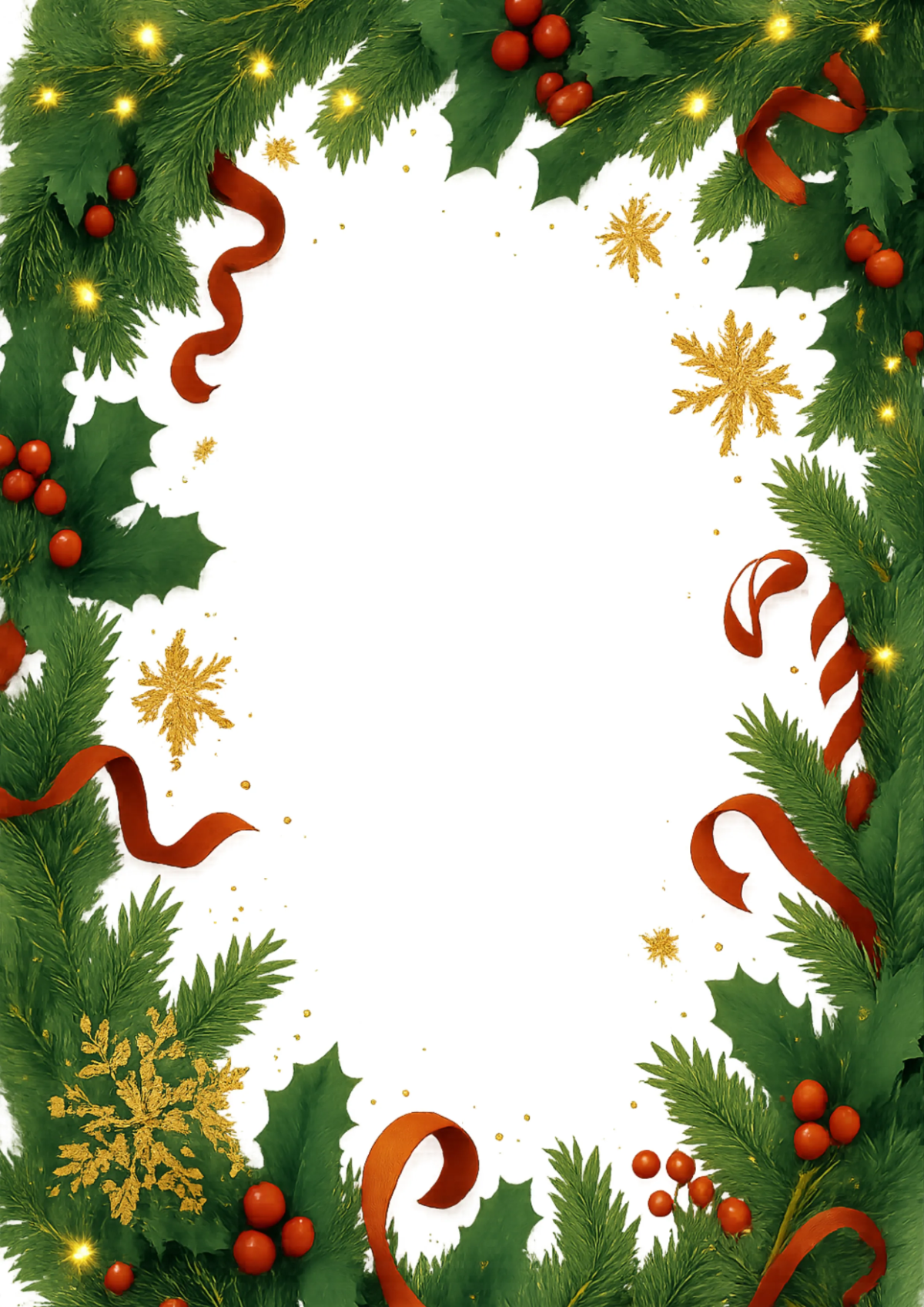 Free Christmas Holiday Border Template to Edit Online