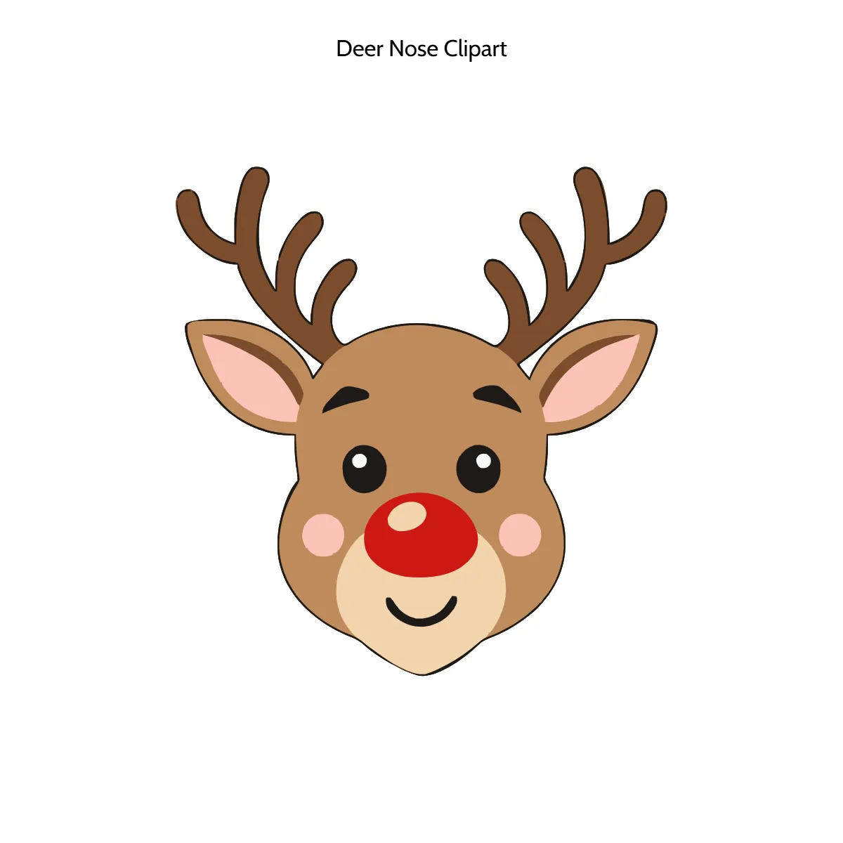 Free Deer Nose Vector Clipart (PNG, SVG) to Edit Online