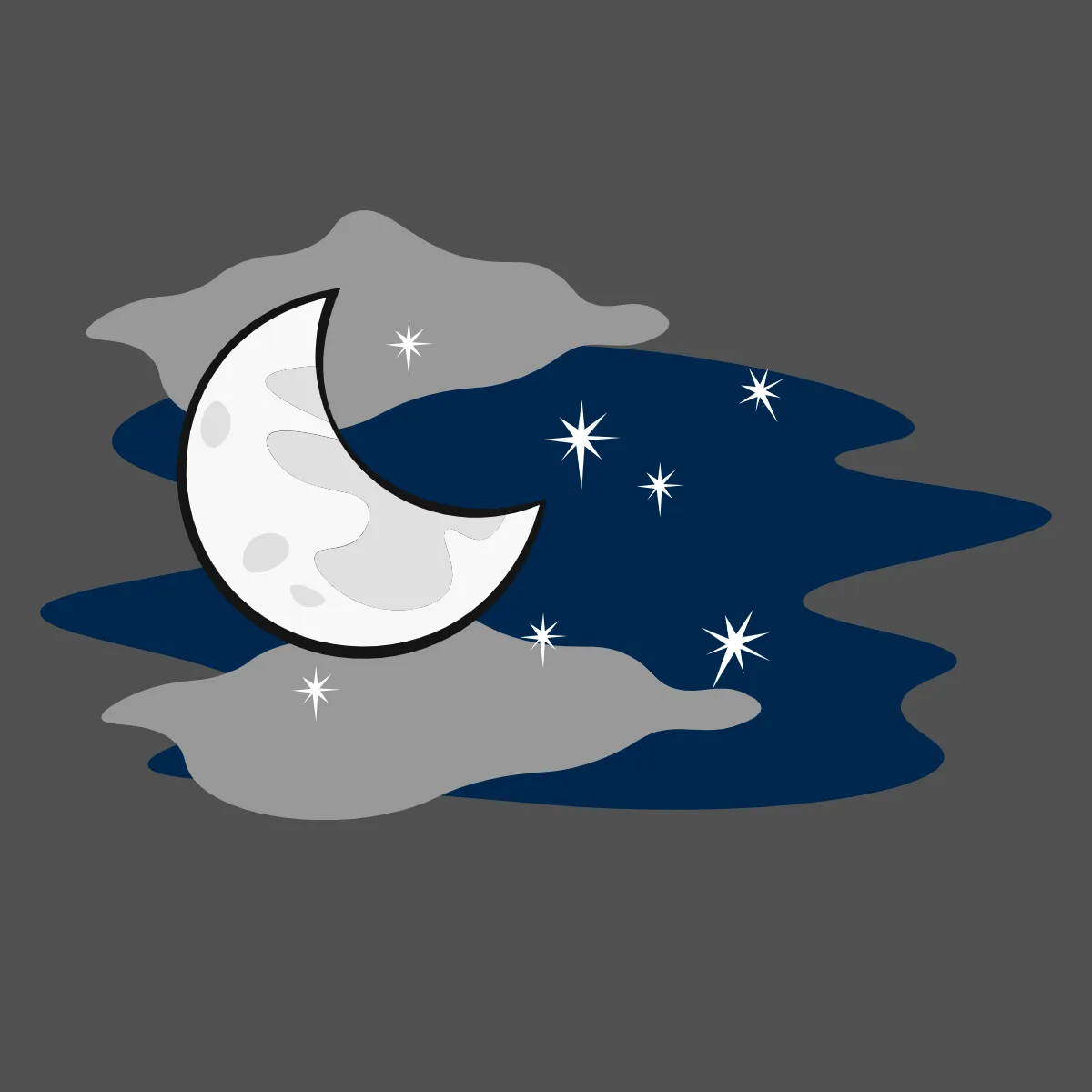 Free Frosty Night Sky Clipart Template to Edit Online