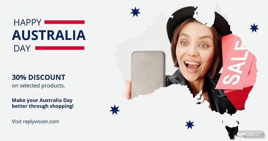 Free Happy Australia Day Facebook Post Template