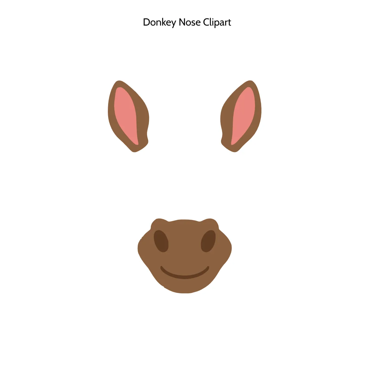 Free Donkey Nose Vector Clipart (PNG, SVG) to Edit Online