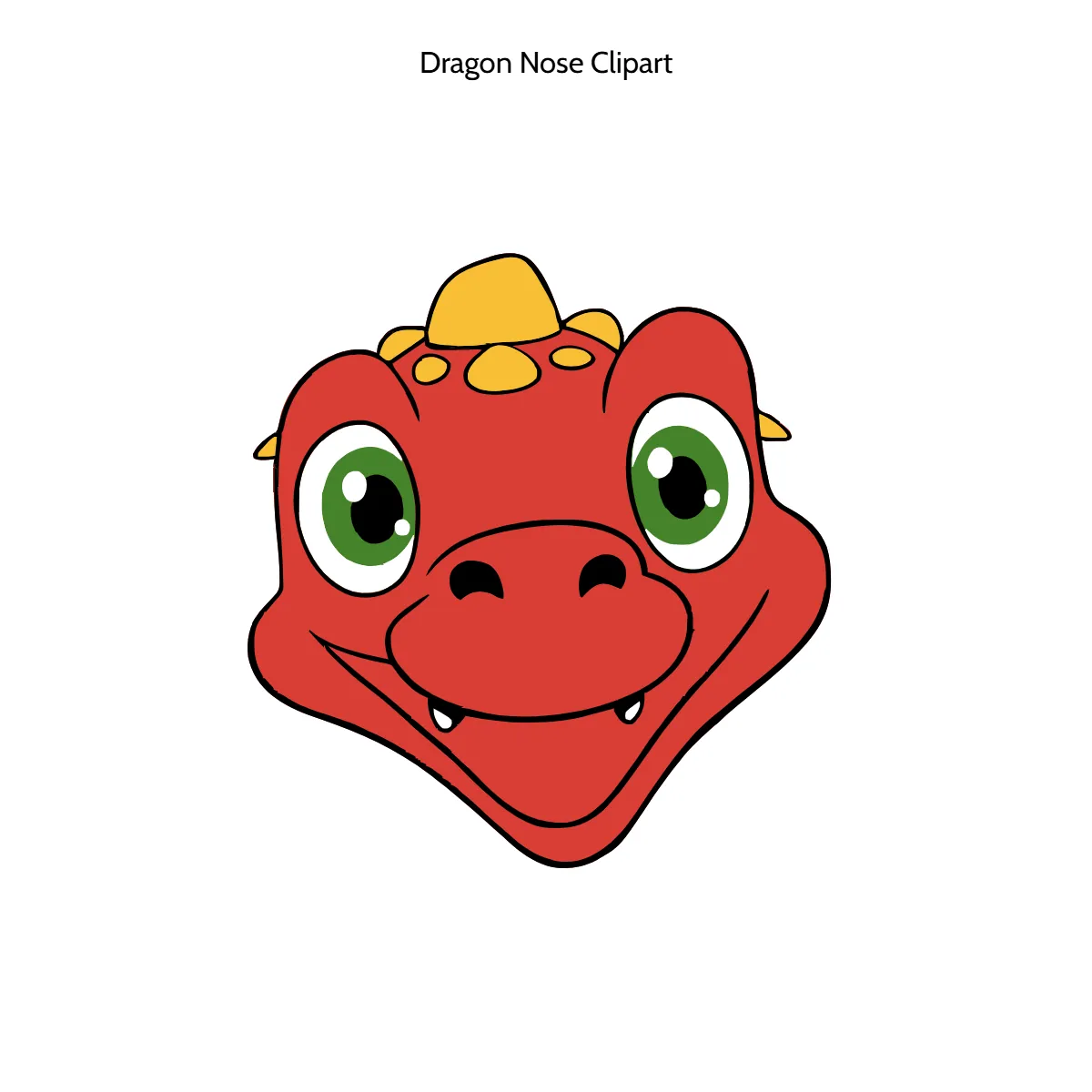 Free Dragon Nose Cartoon Vector Clipart (PNG, SVG) to Edit Online
