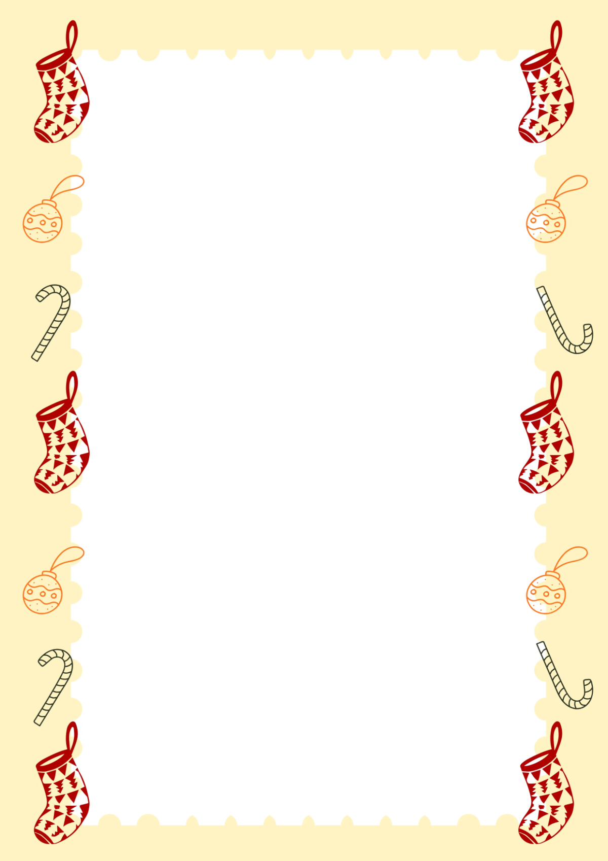 Free Aesthetic Christmas Border Template to Edit Online