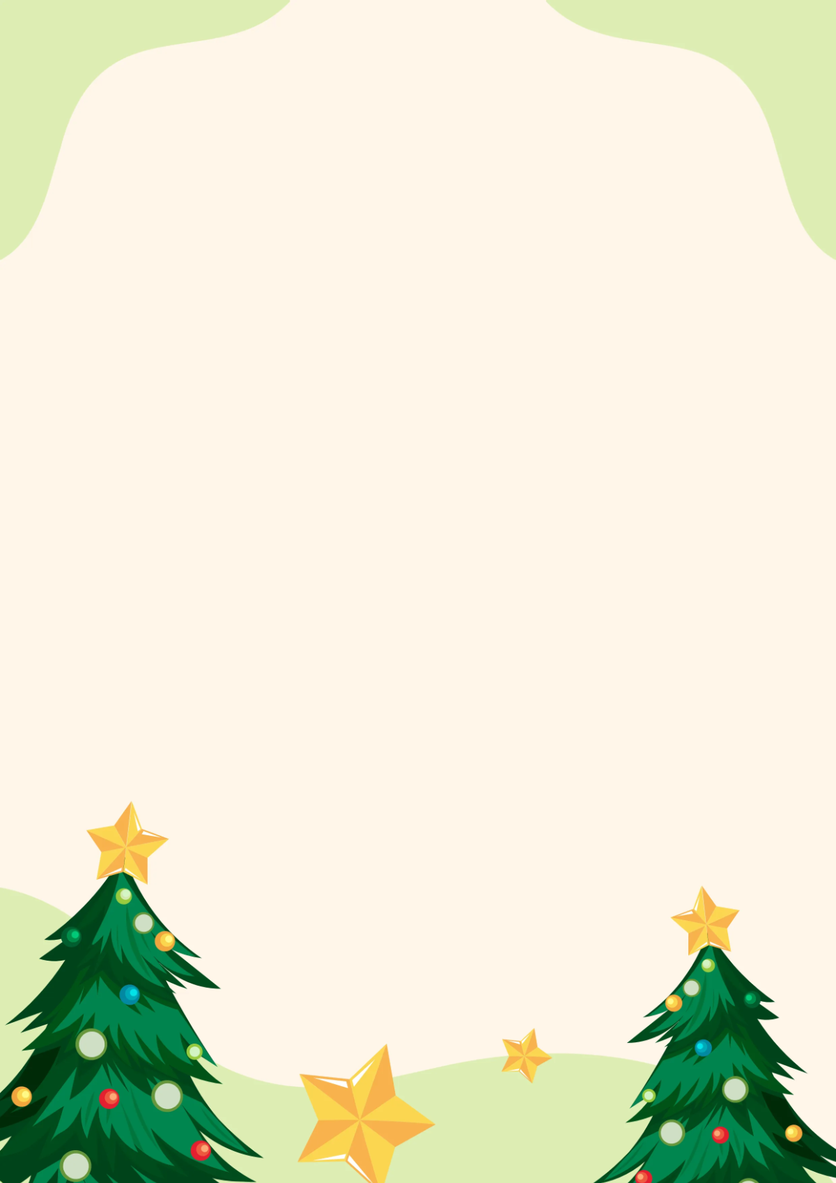 Free Simple Christmas Border Template to Edit Online