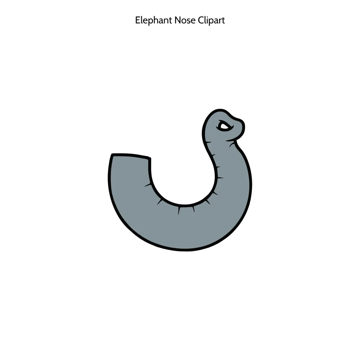 Free Elephant Nose Vector Clipart (PNG, SVG) to Edit Online