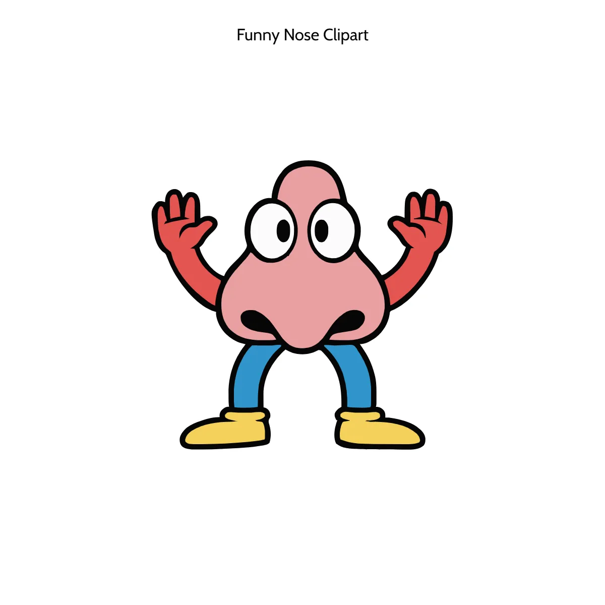Free Funny Nose Vector Clipart (PNG, SVG) to Edit Online