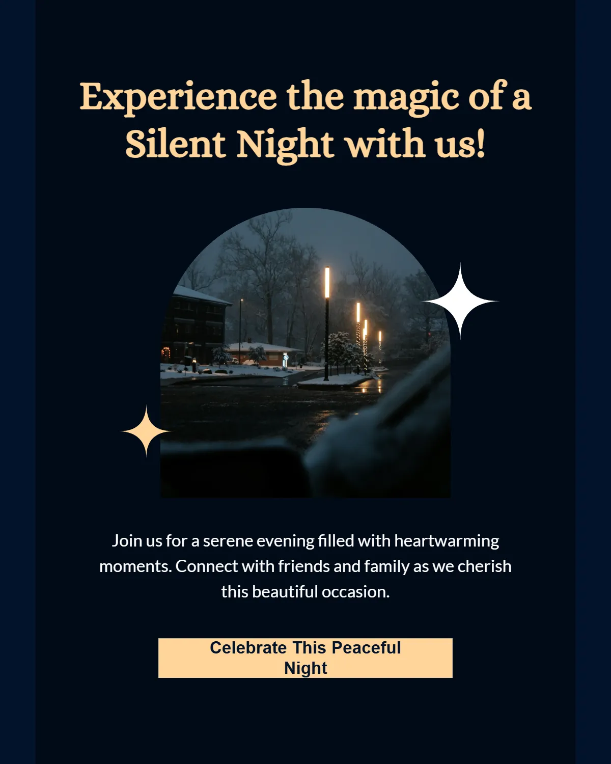 Free Silent Night Instagram Post Template to Edit Online Free Silent Night Instagram Post Template to Edit Online