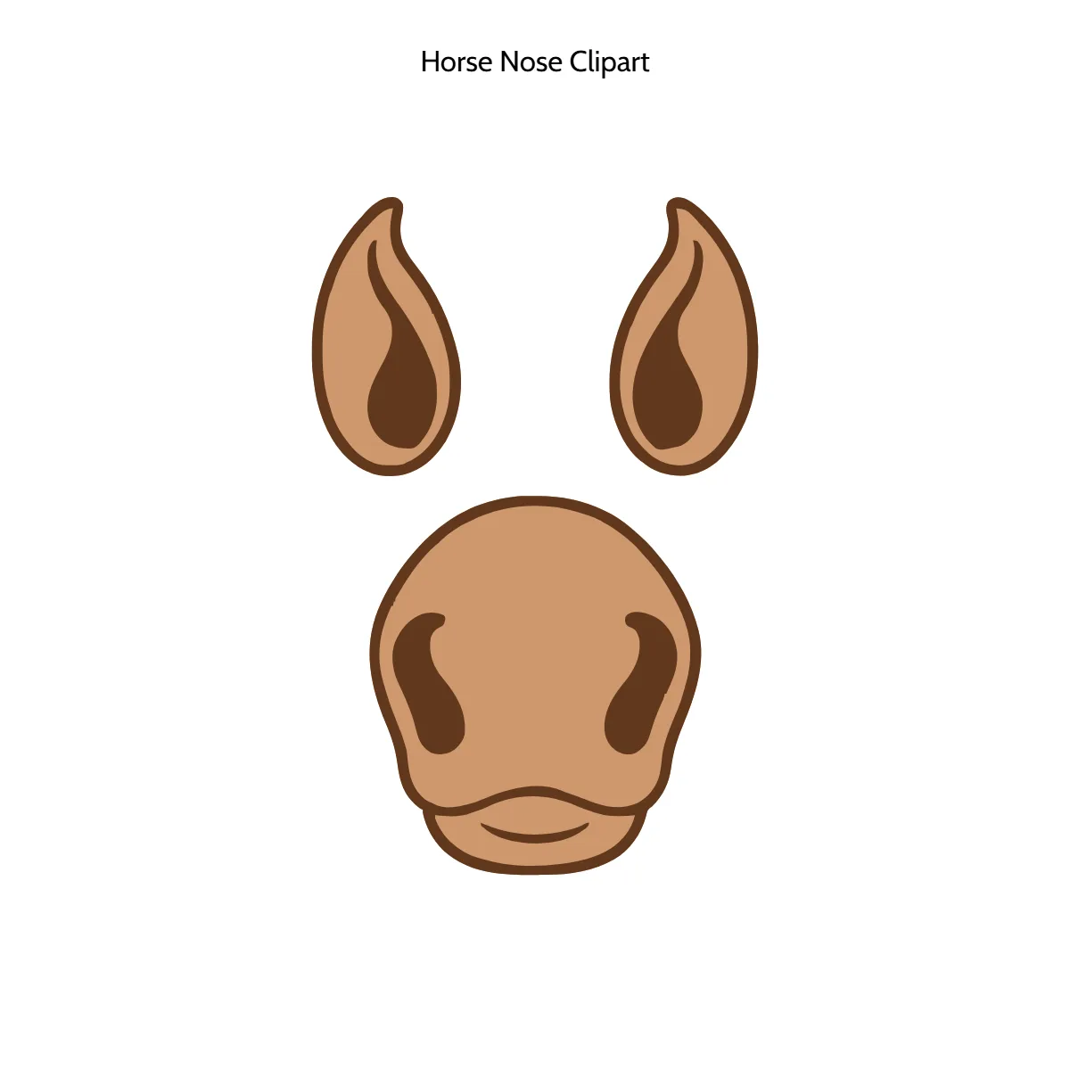 Free Horse Nose Vector Clipart (PNG, SVG) to Edit Online