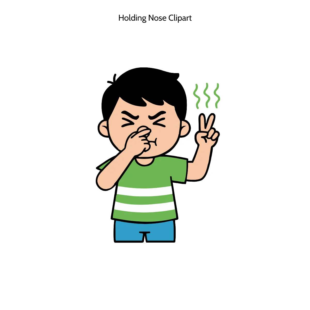 Free Holding Nose Vector Clipart (PNG, SVG) to Edit Online