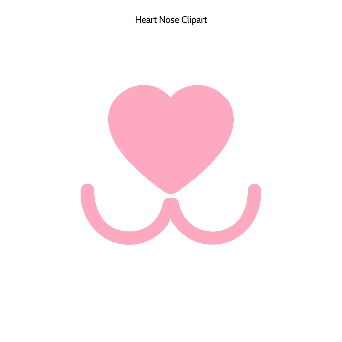 Free Heart Nose Vector Clipart (PNG, SVG) to Edit Online