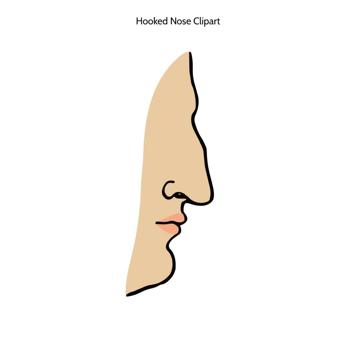 Free Hooked Nose Vector Clipart (PNG, SVG) to Edit Online