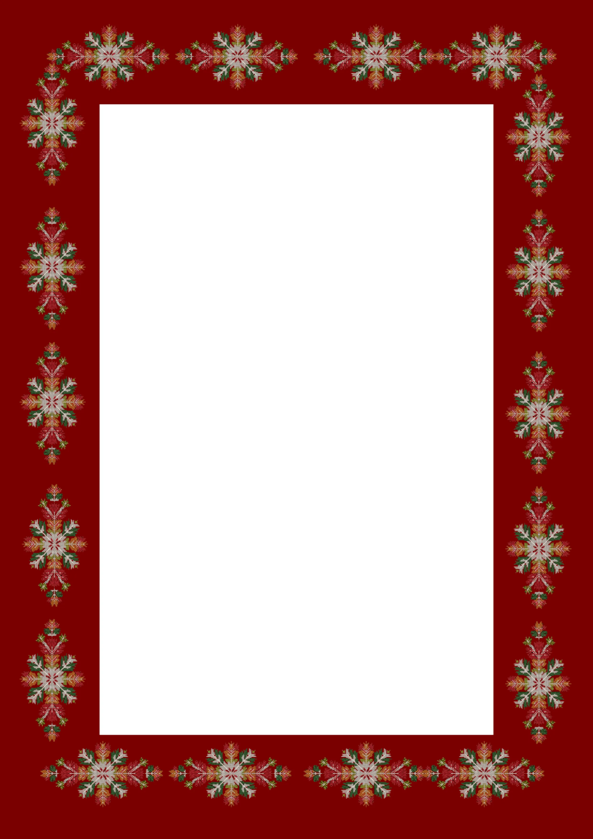 Free Nordic Christmas Border Template to Edit Online