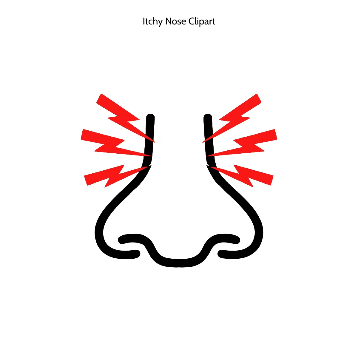 Free Itchy Nose Vector Clipart (PNG, SVG) to Edit Online