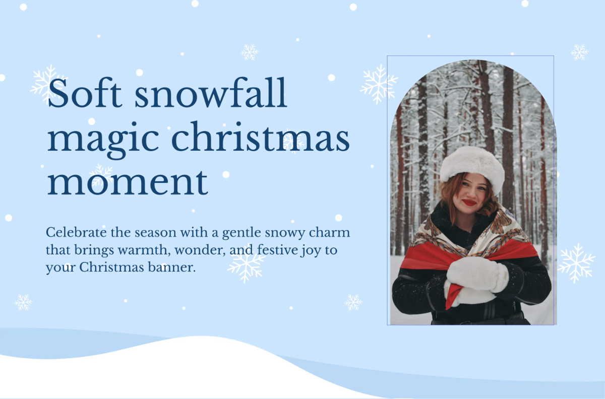 Free Snow Christmas Banner Template to Edit Online