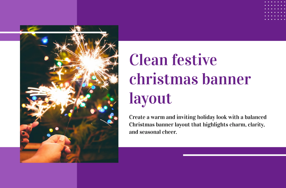 Free Christmas Banner Layout Template to Edit Online