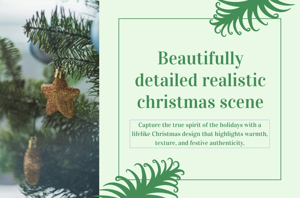 Free Christmas Realistic Banner Template to Edit Online
