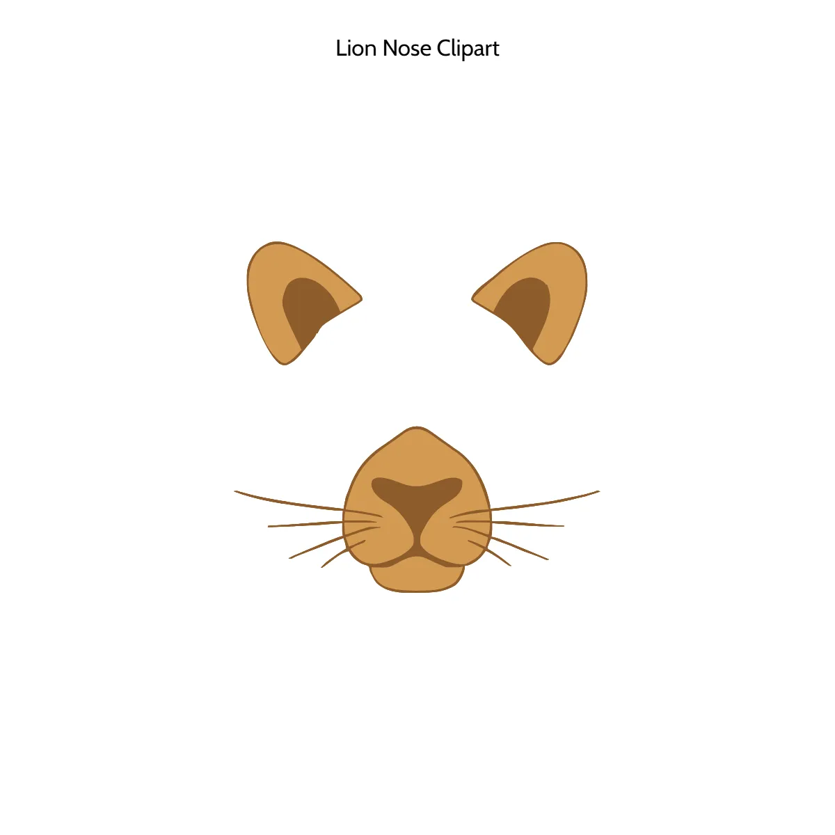 Free Lion Nose Clipart Template to Edit Online