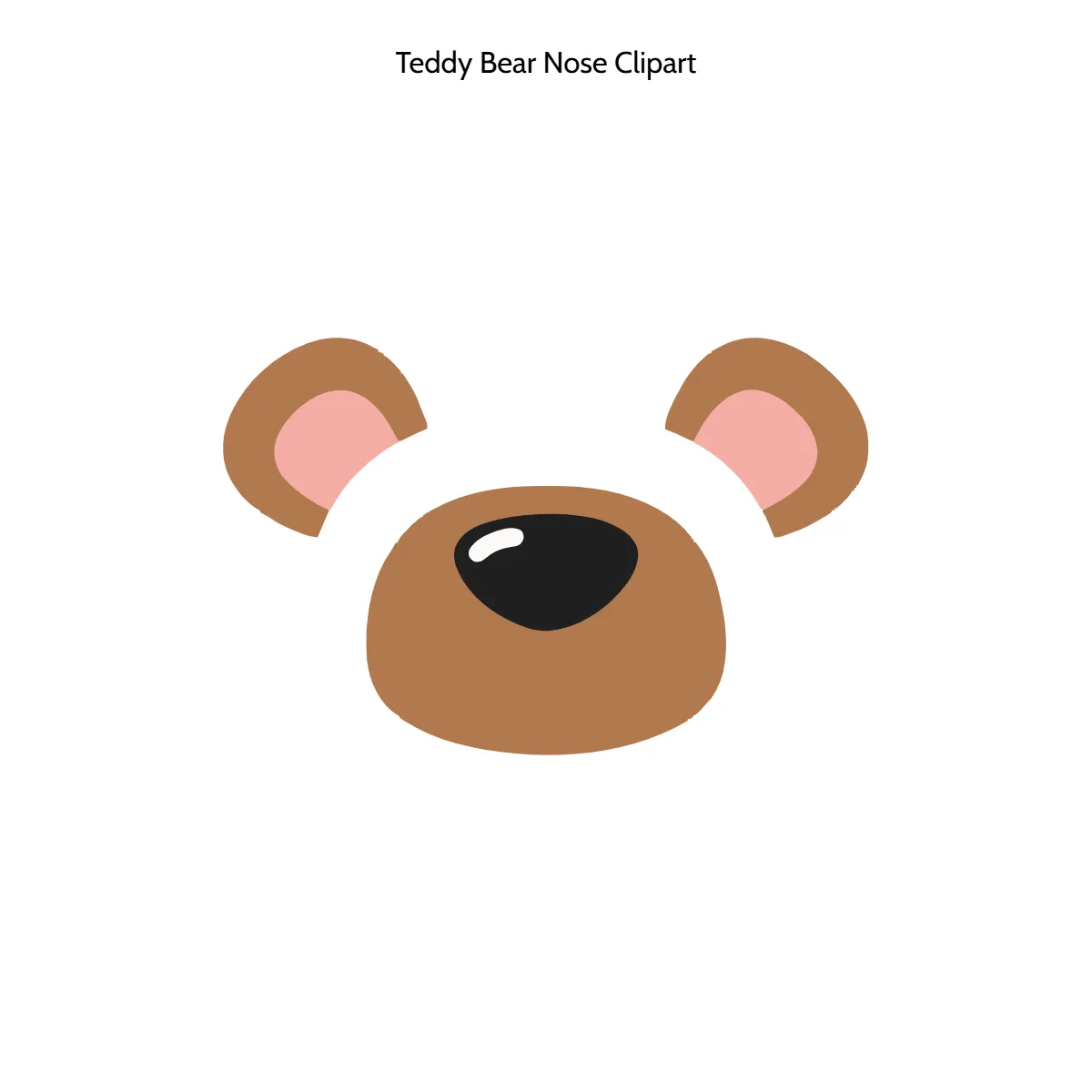 Free Teddy Bear Nose Clipart Template to Edit Online