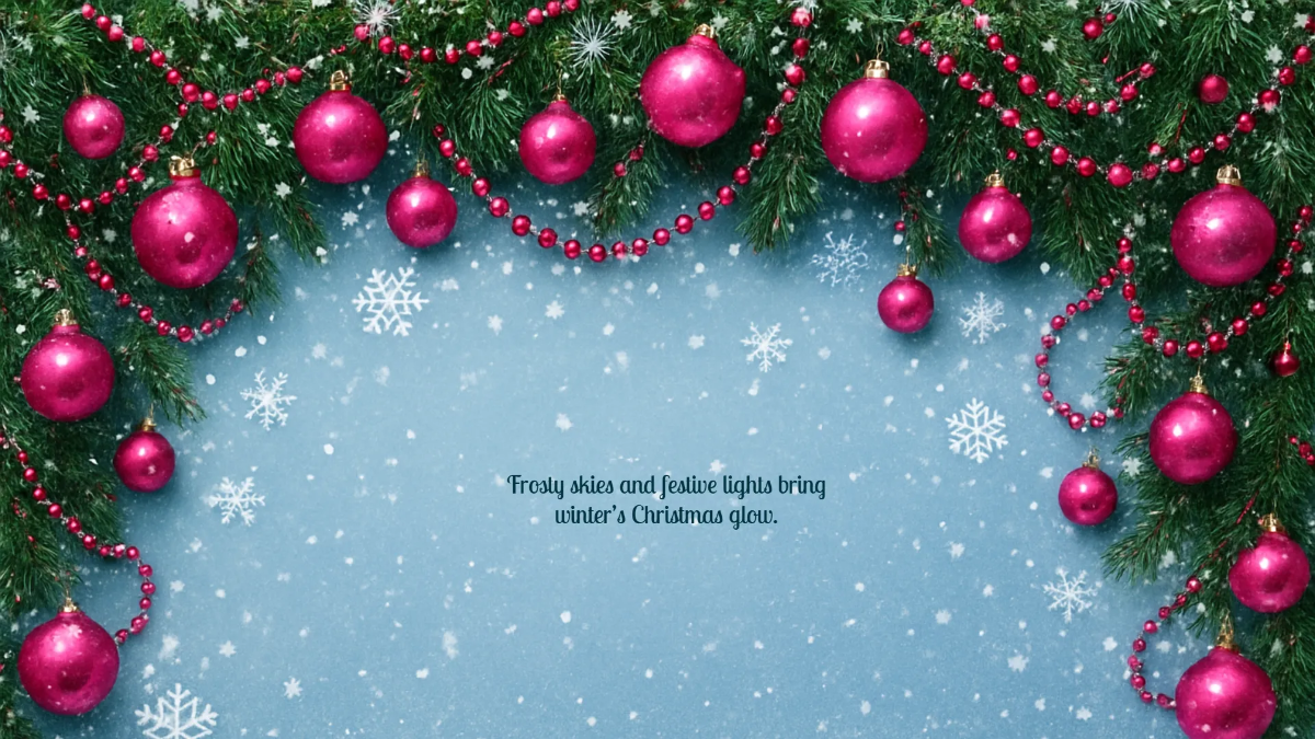 Free Winter Christmas Aesthetic Background to Edit Online