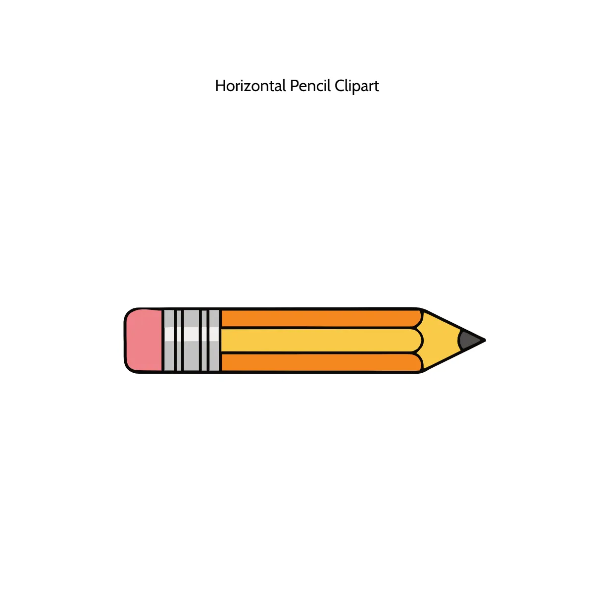Free Horizantal Pencil Vector Clipart (PNG, SVG) to Edit Online