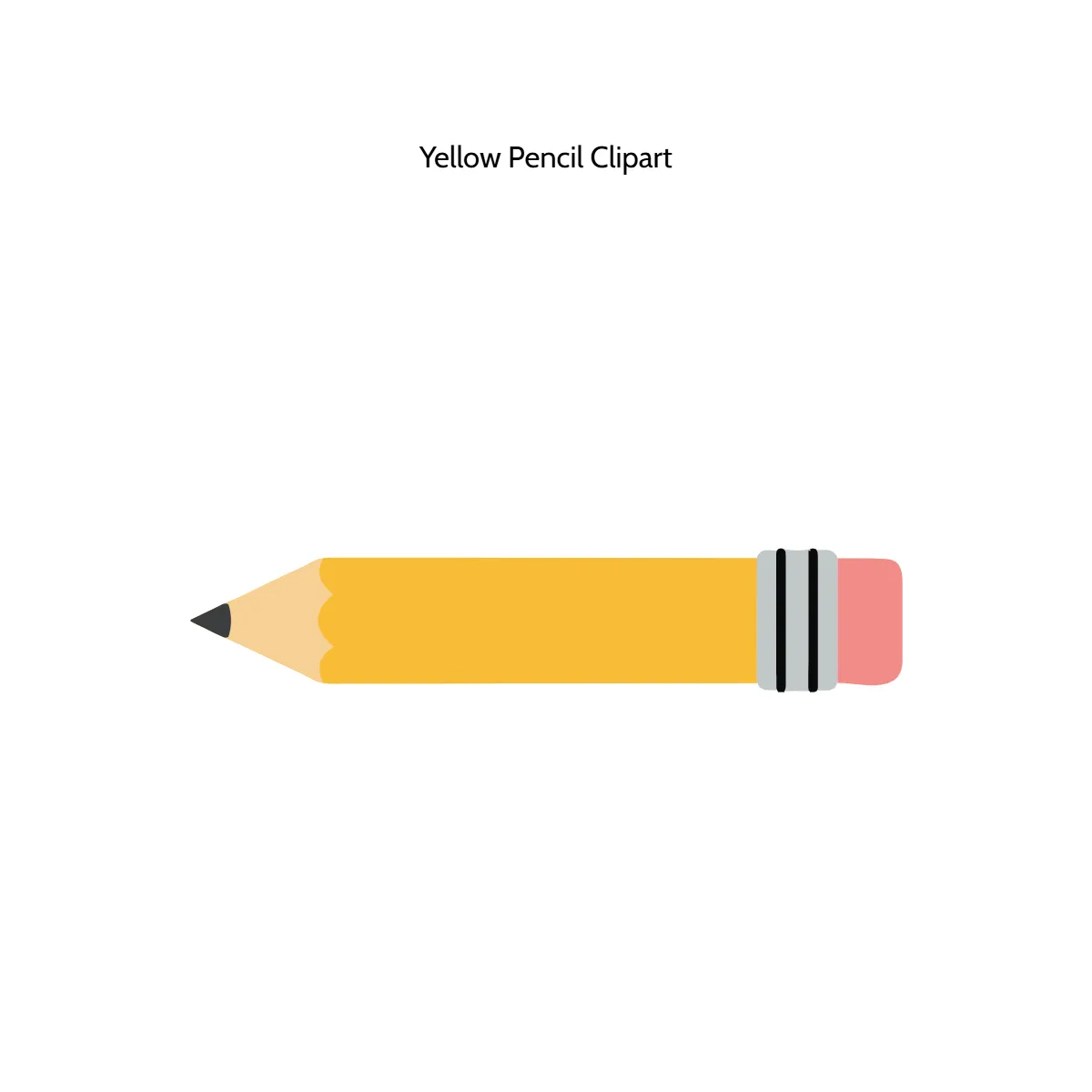 Free Yellow Pencil Vector Clipart (PNG, SVG) to Edit Online