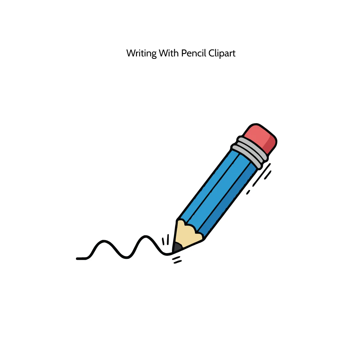 Free Writing With Pencil Vector Clipart (PNG, SVG) to Edit Online
