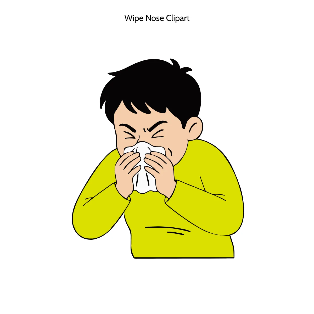 Free Wipe Nose Clipart Template to Edit Online