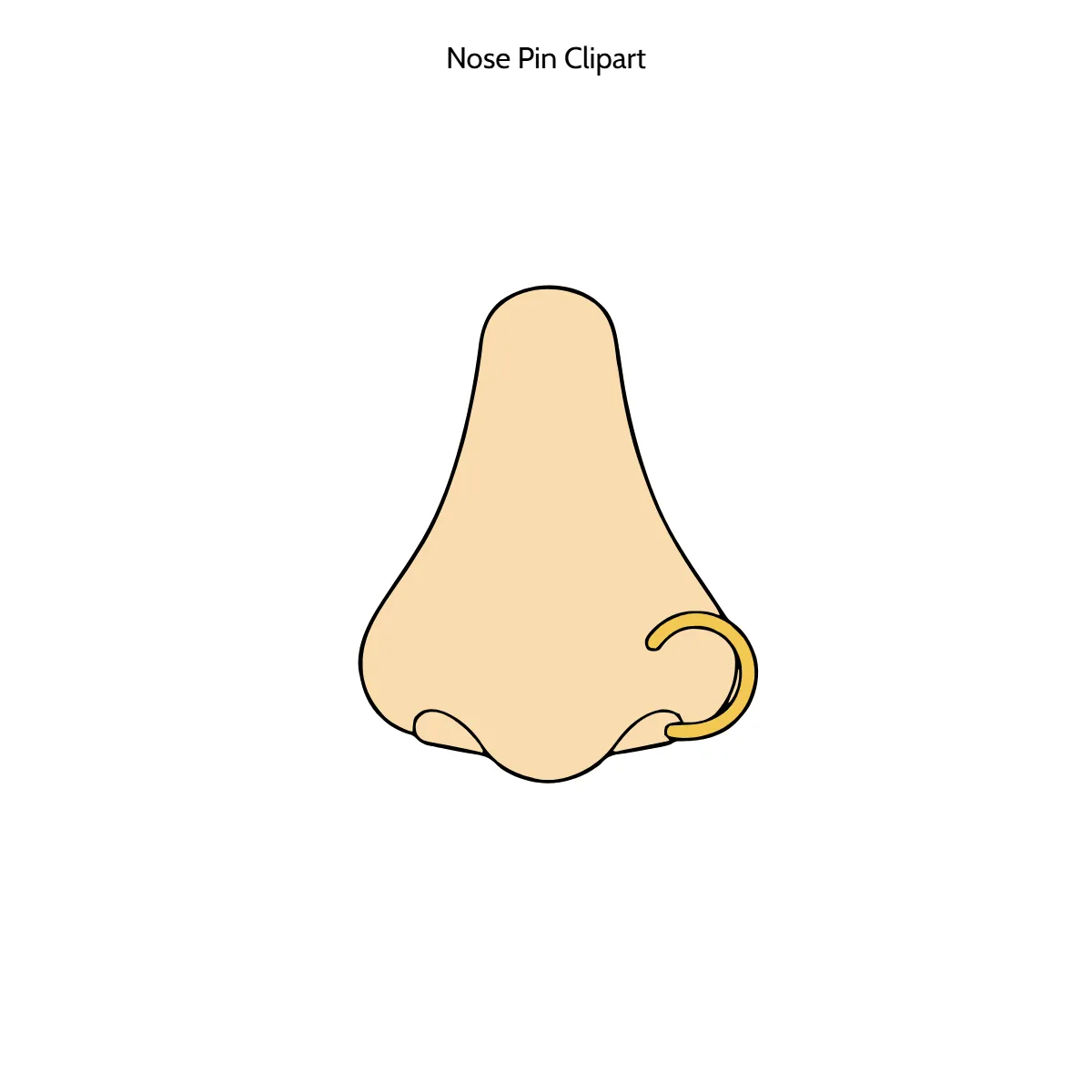 Free Nose Pin Clipart Template to Edit Online