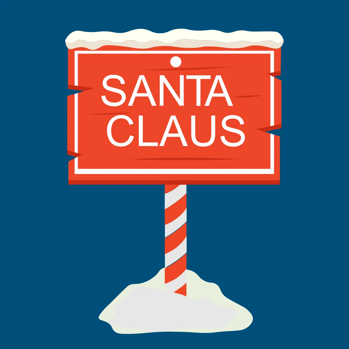 Free North Pole Sign Clipart Template to Edit Online