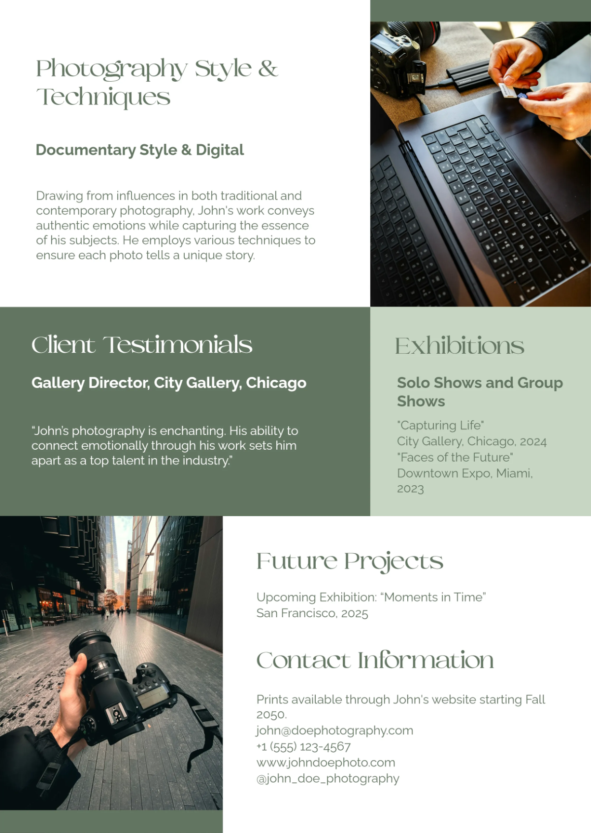 Free Photography Media Kit Template to Edit Online