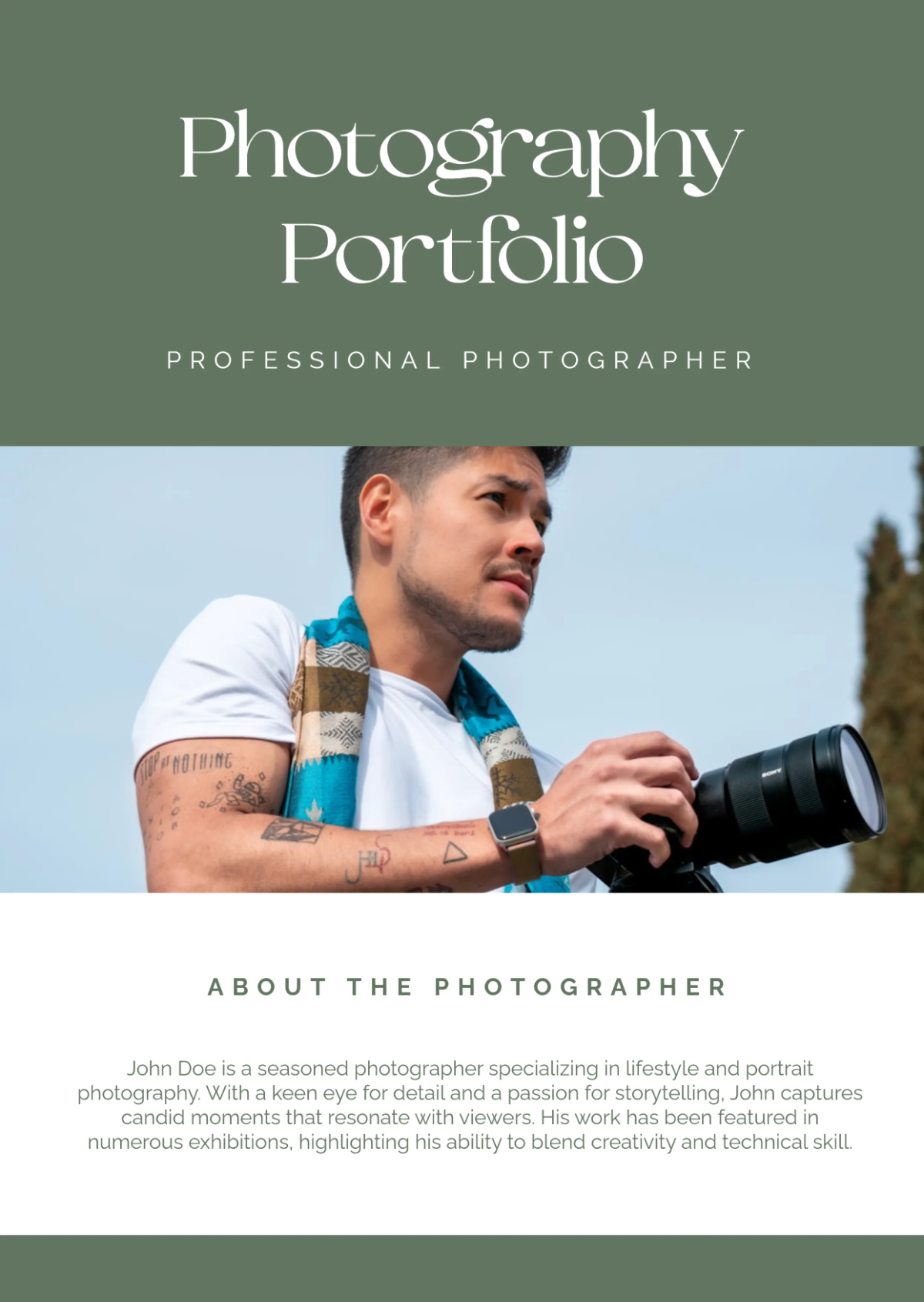 Free Photography Media Kit Template to Edit Online